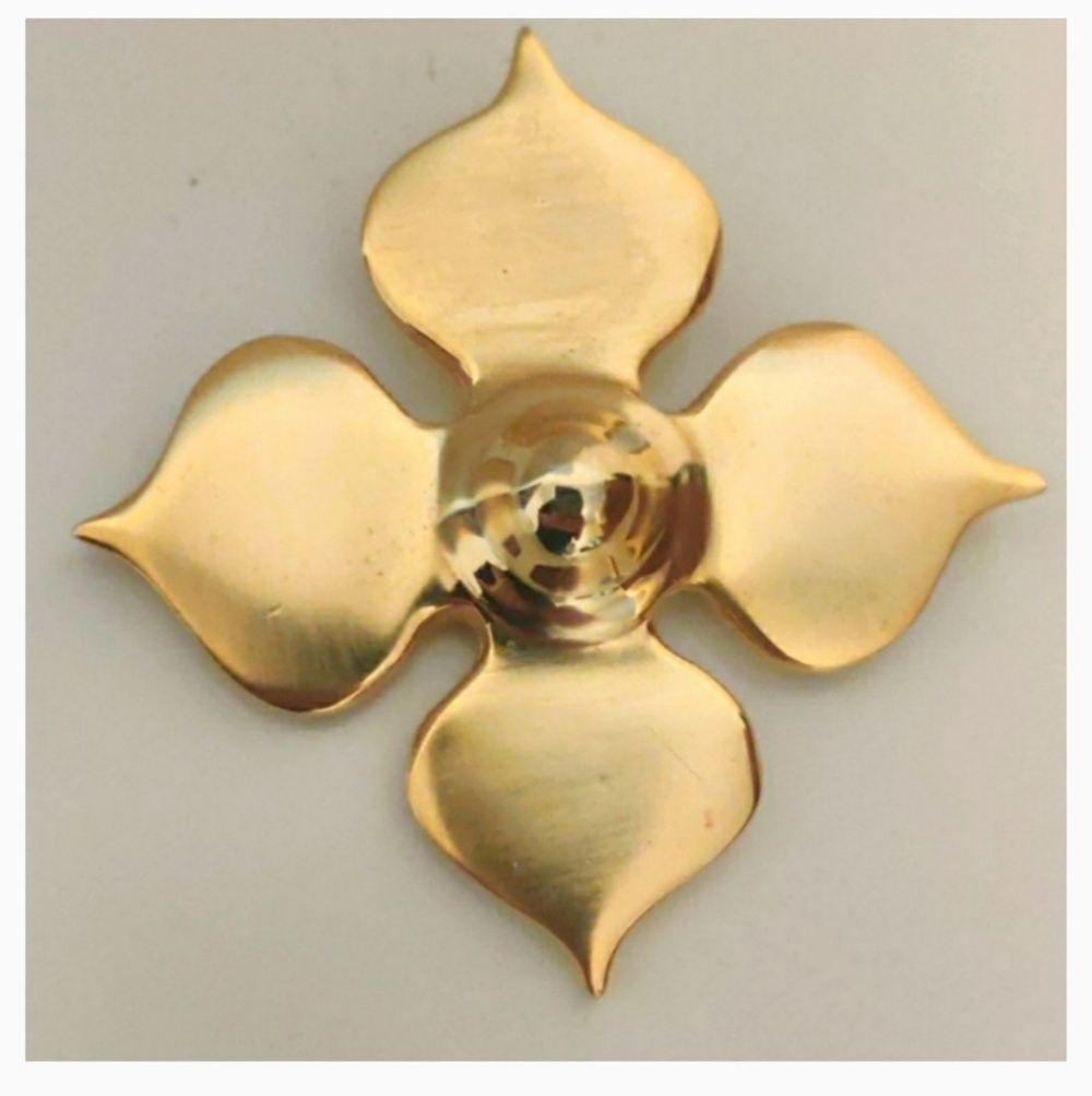 ROM vintage cross brooch